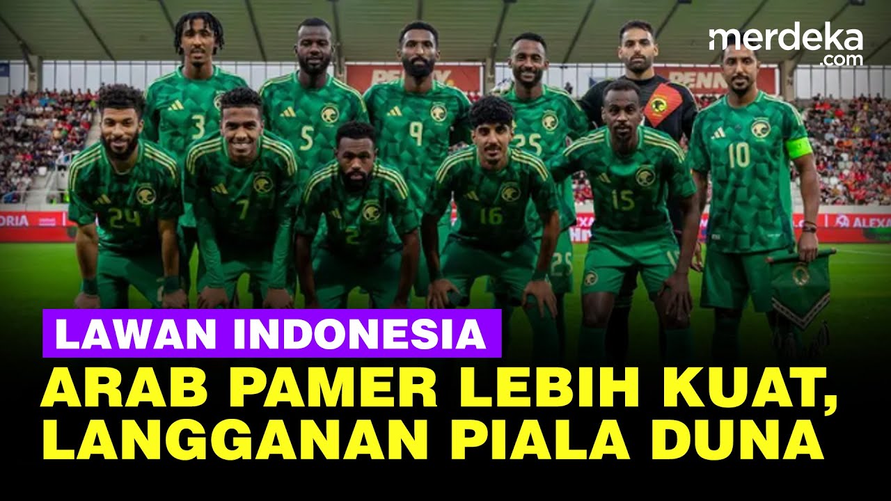 Youtube Thumnail image of : Pelatih Pamer Arab Saudi 6 Kali Piala Dunia & Lebih Kuat, Jelang Lawan Timnas Indonesia
