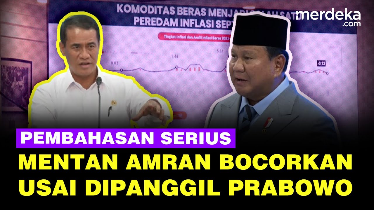 Youtube Thumnail image of : [FULL] Dipanggil Prabowo, Bocoran Mentan Amran Soal Mandiri Pangan & Hilirisasi Pertanian