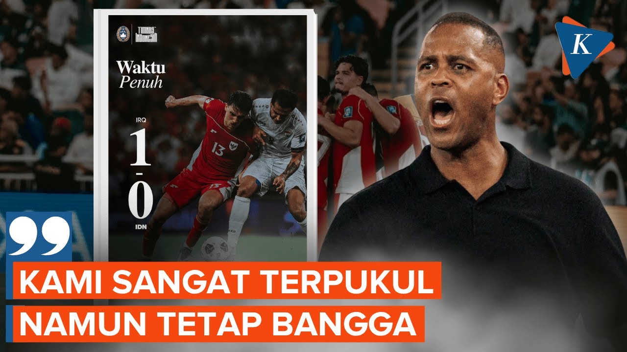 Youtube Thumnail image of : Reaksi Patrick Kluivert Usai Timnas Indonesia Kalah dari Irak dan Tak Lolos Piala Dunia