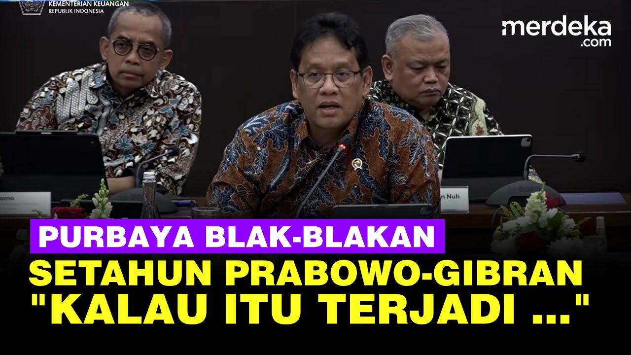 Youtube Thumnail image of : Setahun Pemerintahan Prabowo-Gibran, Menkeu Purbaya: Kalau itu Terjadi ...