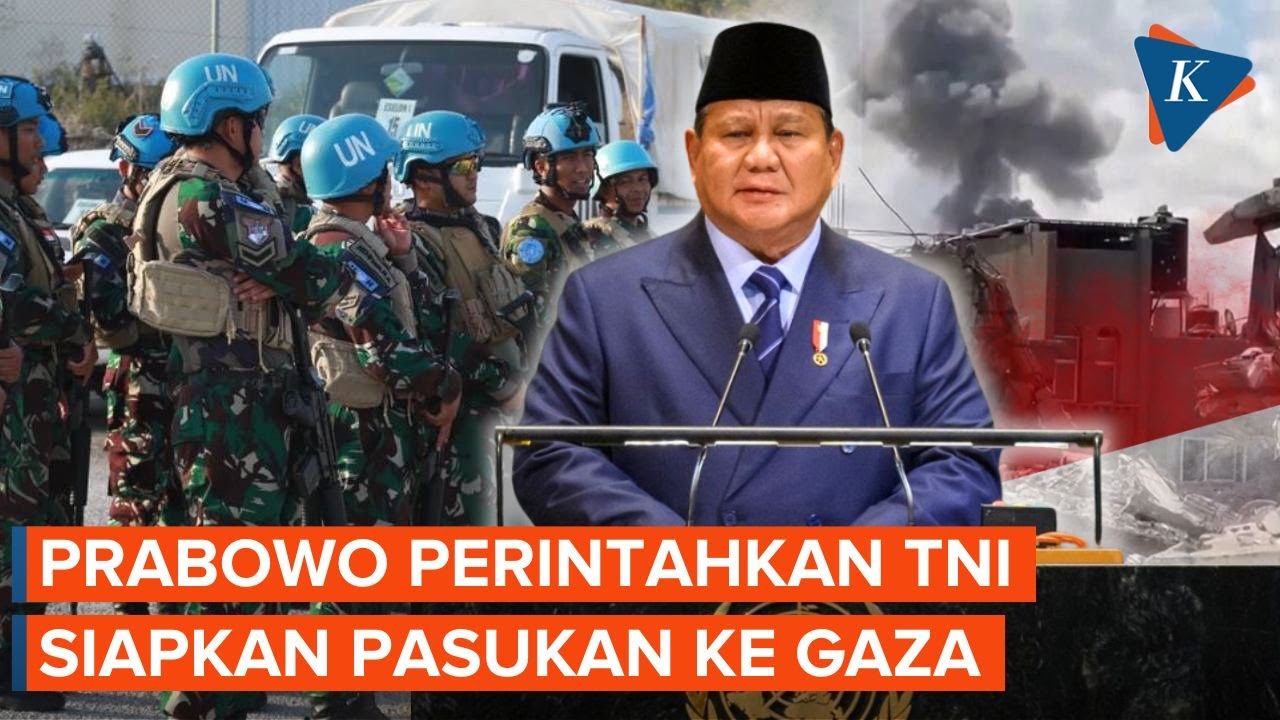 Youtube Thumnail image of : Prabowo Perintahkan TNI Siapkan Pasukan Perdamaian ke Gaza