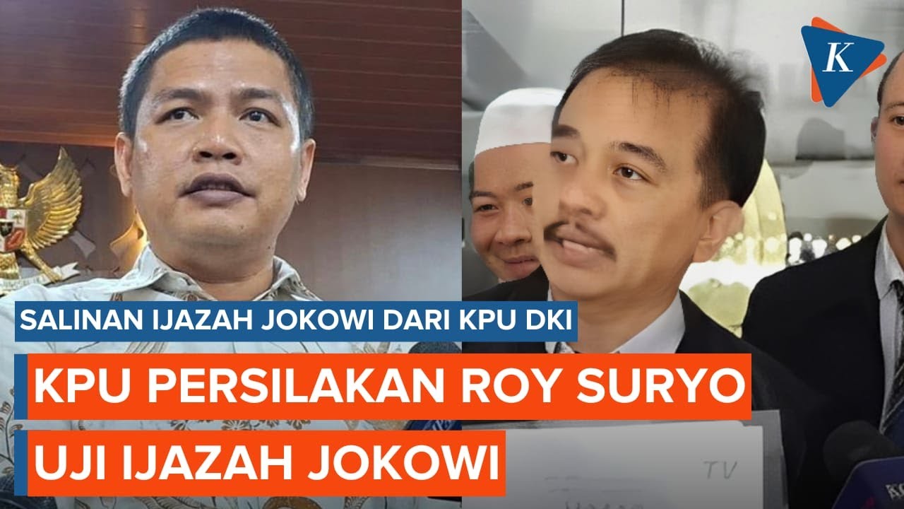 Youtube Thumnail image of : KPU DKI Persilakan Roy Suryo Uji Ijazah Jokowi Usai Serahkan Salinan Dokumen Disensor