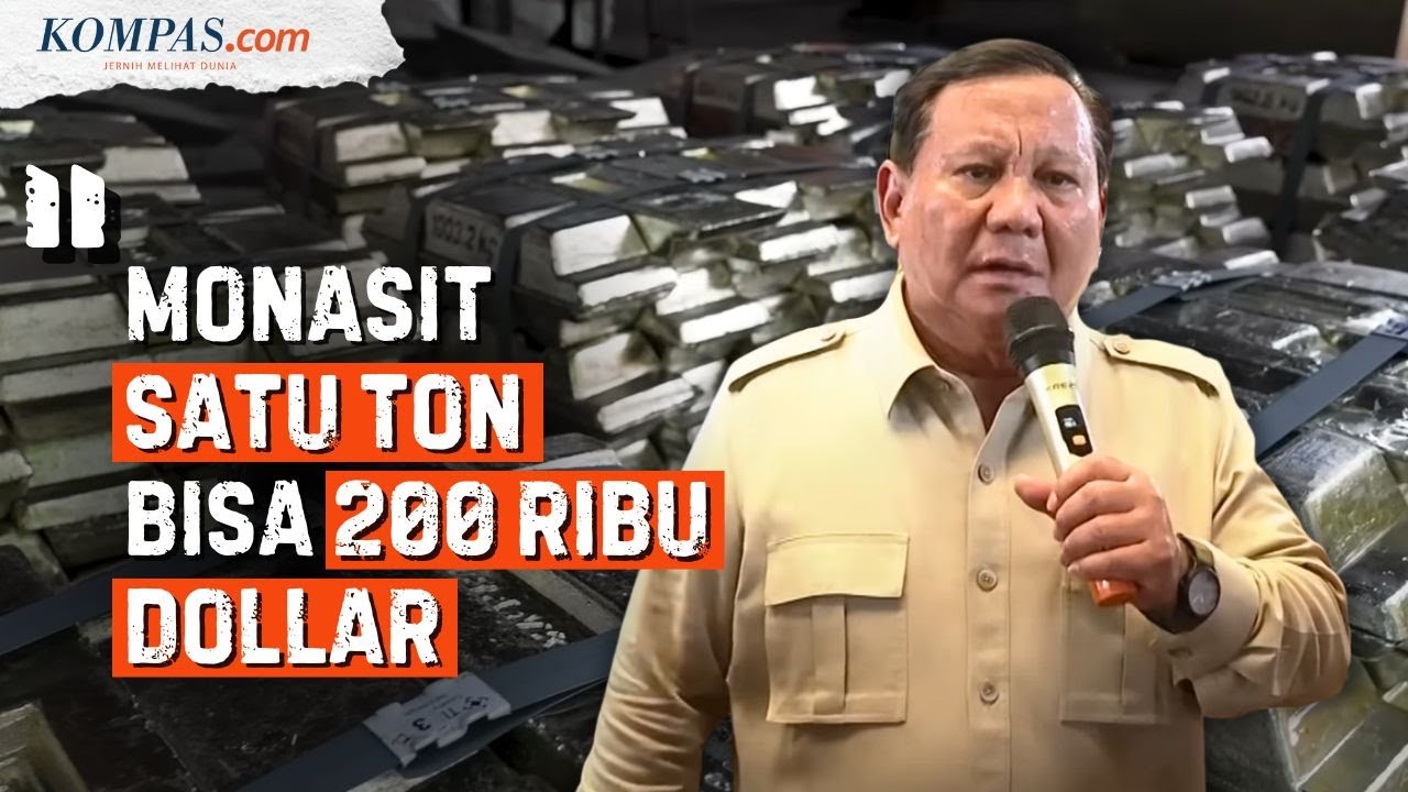 Youtube Thumnail image of : Ungkap Potensi Tanah Jarang Belitung, Prabowo: Monasit 1 Ton 200.000 Dollar AS