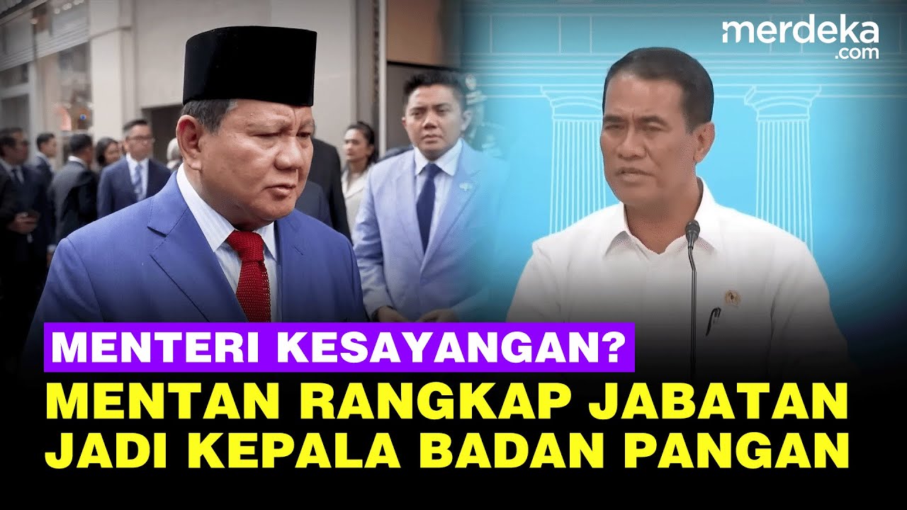 Youtube Thumnail image of : Alasan Prabowo Tunjuk Amran Rangkap Jabatan Jadi Kepala Badan Pangan, Menteri Kesayangan?