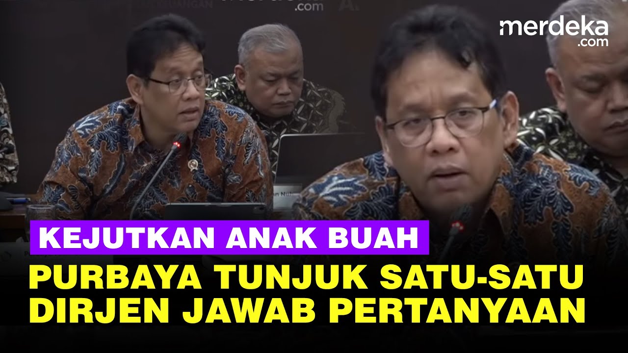 Youtube Thumnail image of : [FULL] Menkeu Purbaya Kejutkan Anak Buah, Tunjuk Satu-Satu Dirjen Buat Jawab Pertanyaan Susah
