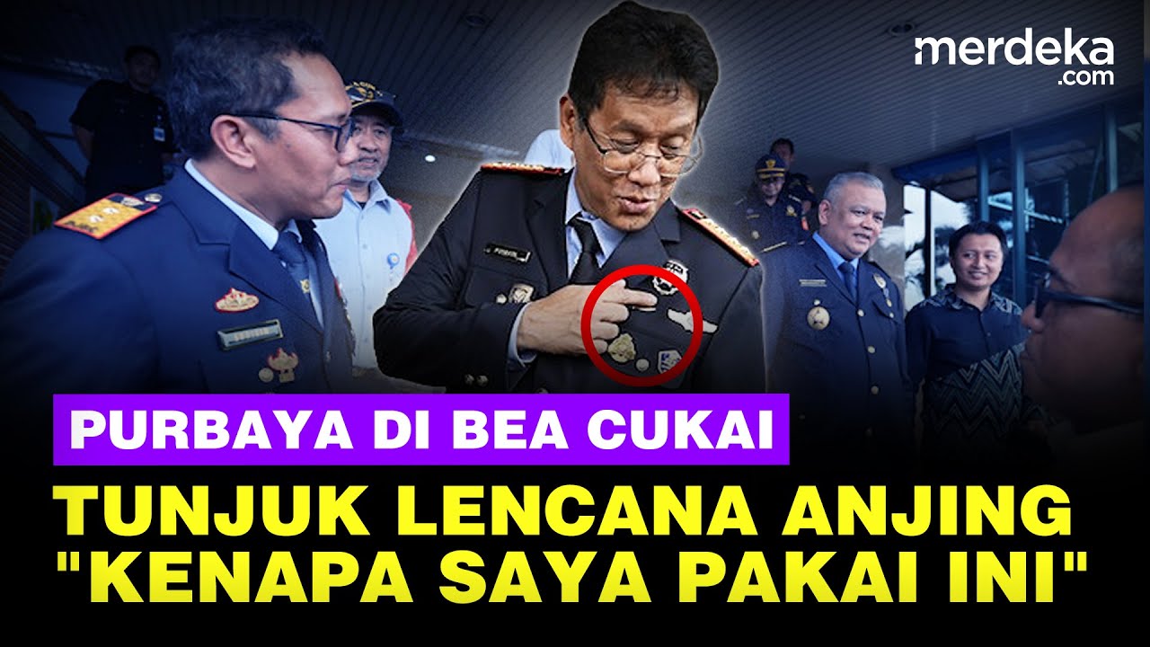 Youtube Thumnail image of : Menkeu Purbaya Penasaran, Tunjuk Lencana Anjing di Seragam Bea Cukai: Kenapa Saya Pakai ini