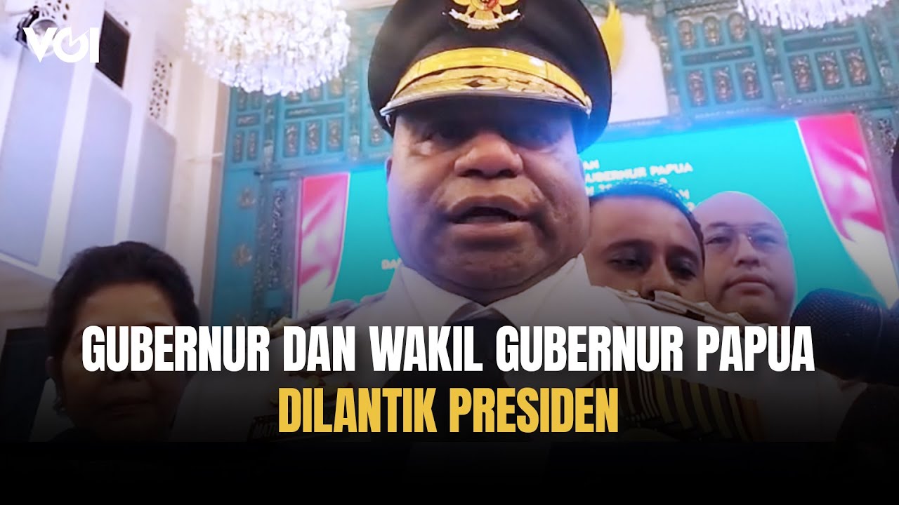 Youtube Thumnail image of : Gubernur dan Wakil Gubernur Papua Dilantik Presiden Prabowo, Berharap Masyarakat Papua Bersatu