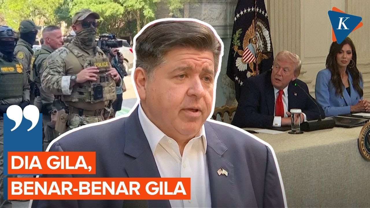 Youtube Thumnail image of : Gubernur Illinois Sebut Trump Tak Waras Usai Diancam Penjara