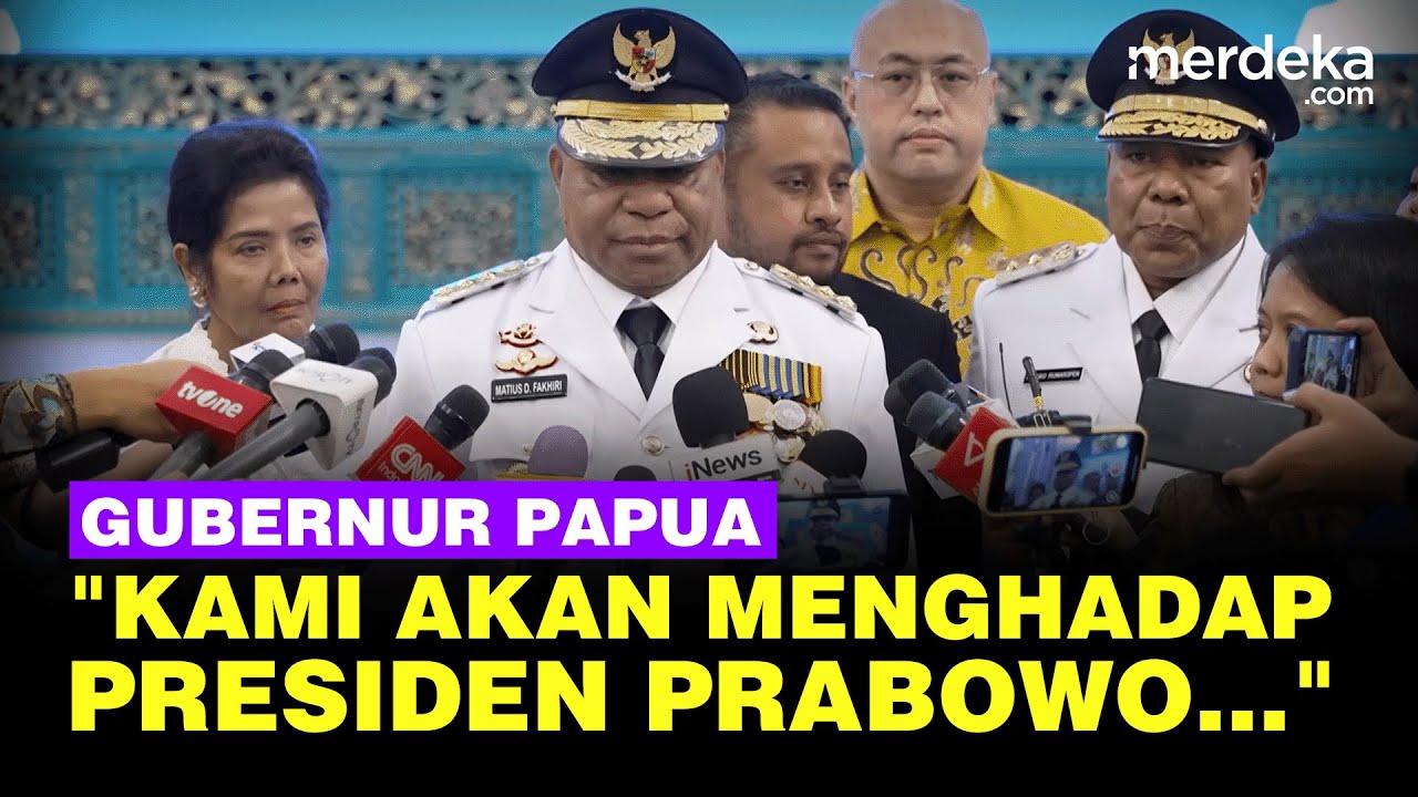 Youtube Thumnail image of : Gubernur Papua Usai Dilantik: Kami Akan Menghadap Presiden Agar Provinsi...