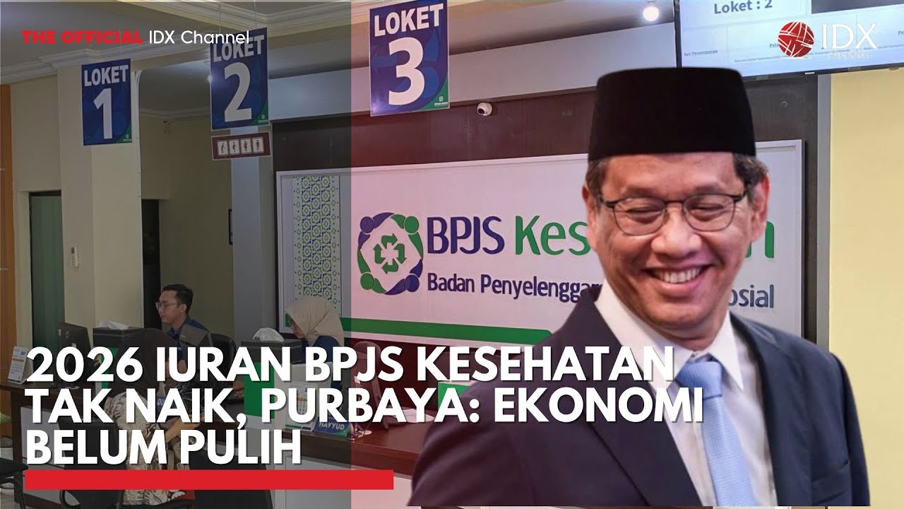 Youtube Thumnail image of : 2026 Iuran BPJS Kesehatan Tak Naik, Purbaya: Ekonomi Belum Pulih | IDXC UPDATE