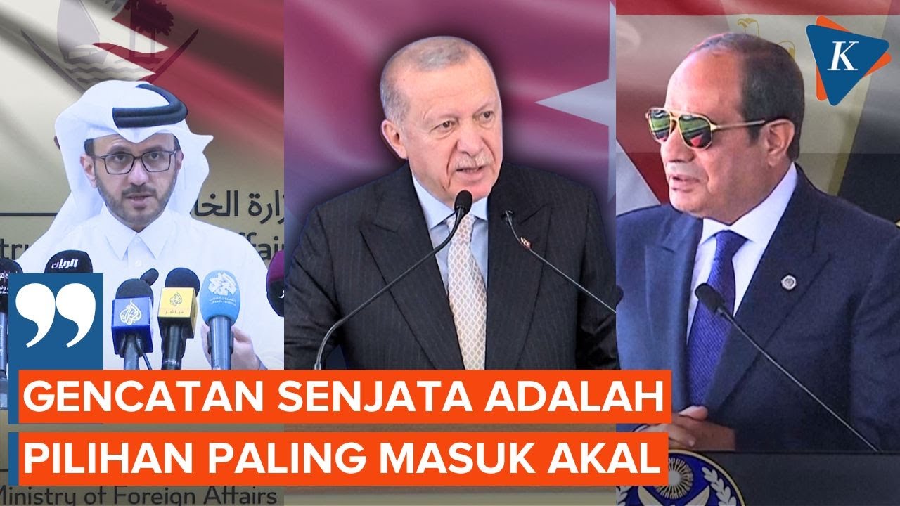 Youtube Thumnail image of : [FULL] Pernyataan Lengkap Qatar, Mesir, dan Turkiye Soal Perundingan Damai Gaza