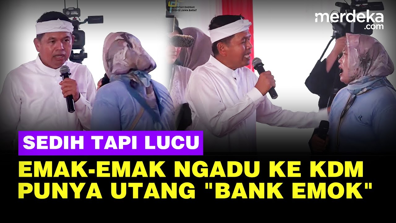 Youtube Thumnail image of : Curhat Sedih Tapi Lucu, Emak-Emak Ngadu ke Demul Punya Utang "Bank Emok" & Suami Judi Ayam