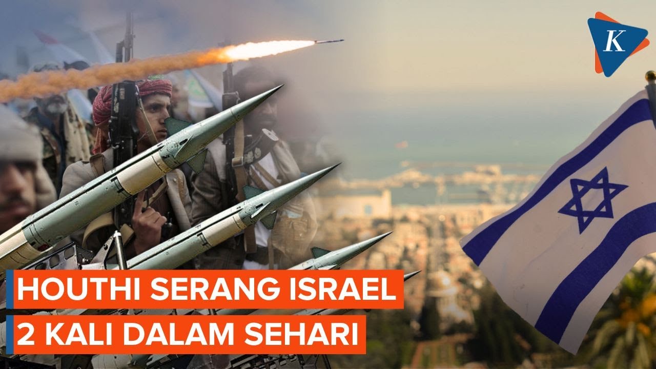 Youtube Thumnail image of : Houthi Serang Israel Dua Kali dalam Sehari, Sirene Berbunyi di Kota Eilat
