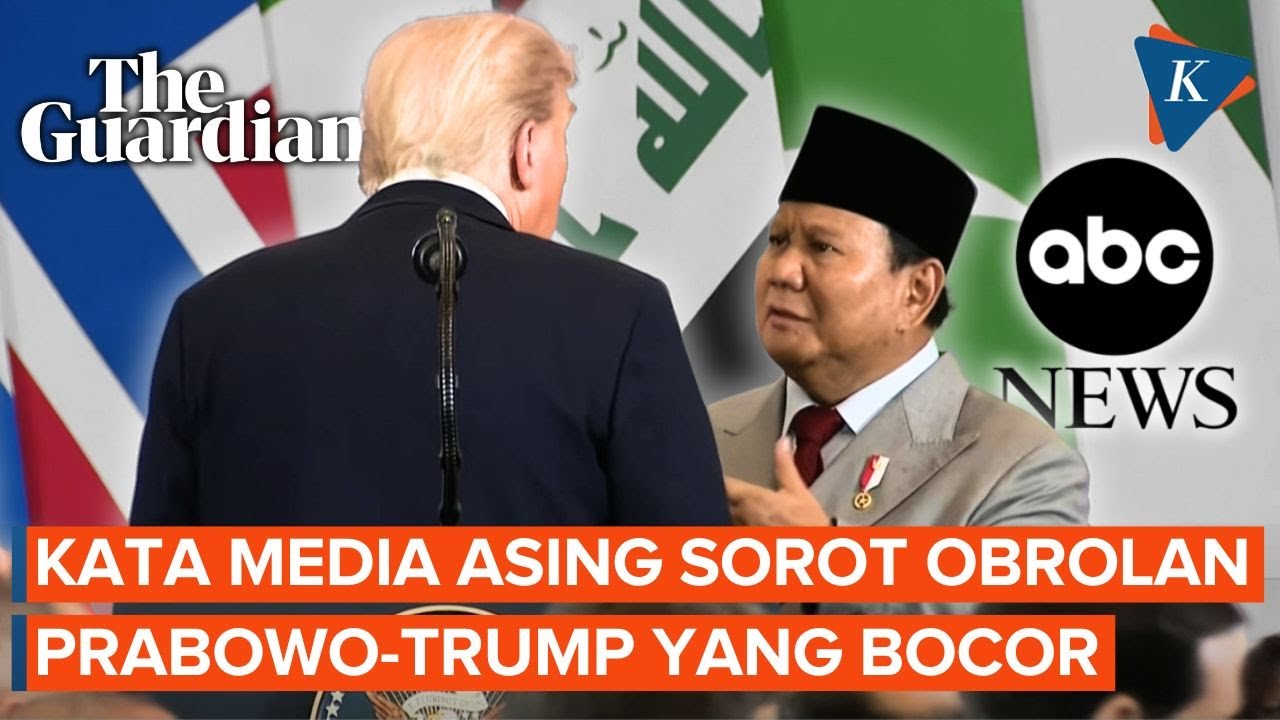 Youtube Thumnail image of : Media Asing Sorot Bocornya Obrolan Prabowo-Trump di KTT Gaza, Apa Katanya?