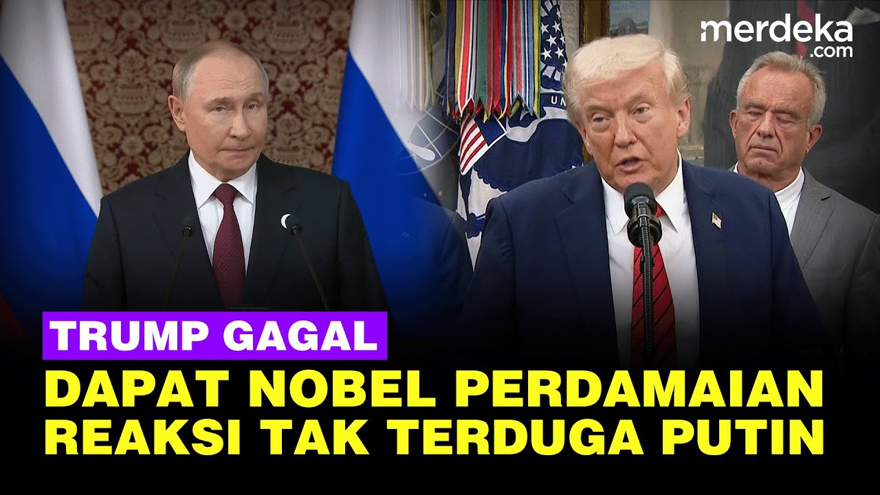 Youtube Thumnail image of : Kata-Kata Tak Terduga Putin Tanggapi Trump AS Gagal Raih Nobel Perdamaian