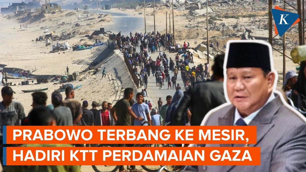 Youtube Thumnail image of : Prabowo Terbang ke Mesir, Hadiri KTT Perdamaian Gaza