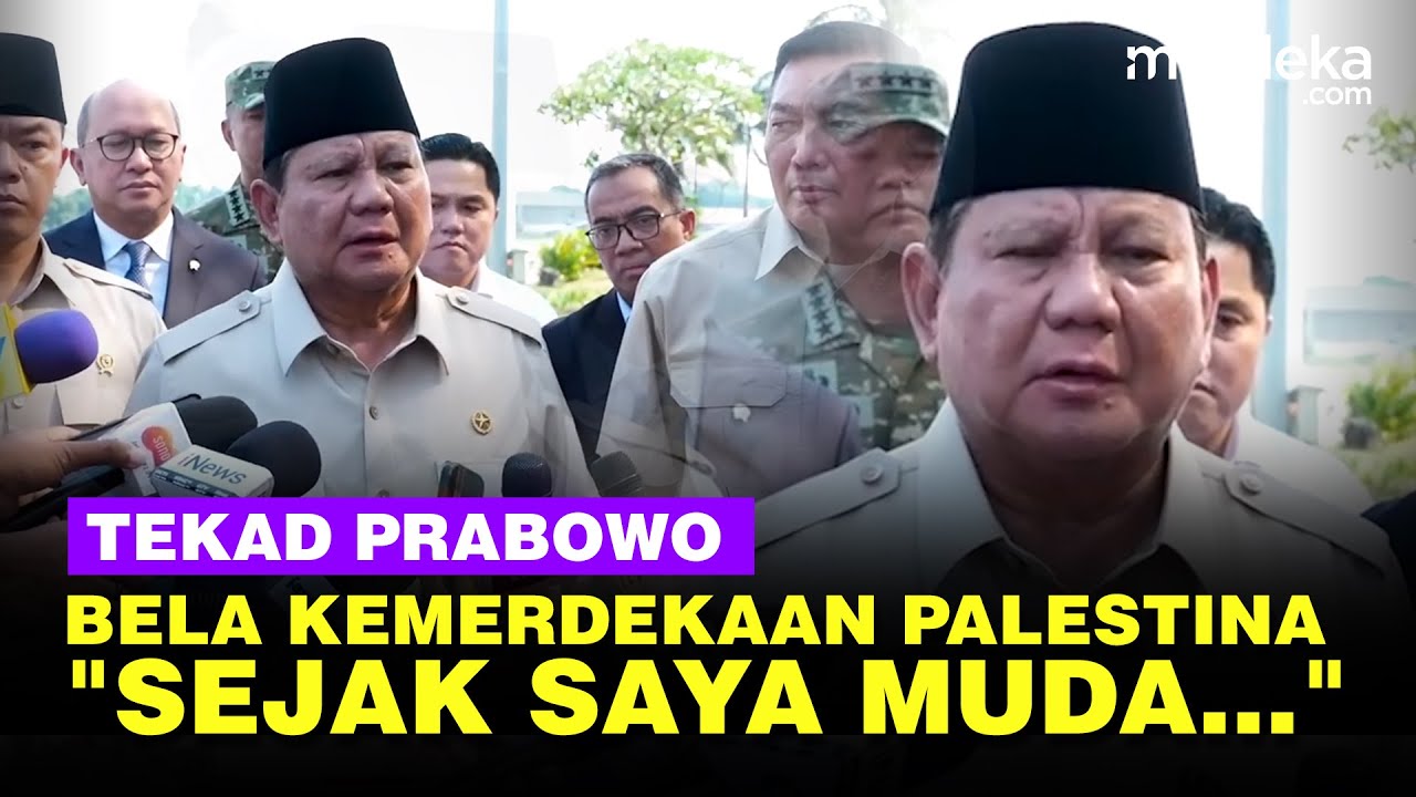 Youtube Thumnail image of : Tekad Kuat Prabowo Bela Palestina Merdeka: Puluhan Tahun, Sejak Saya Muda...