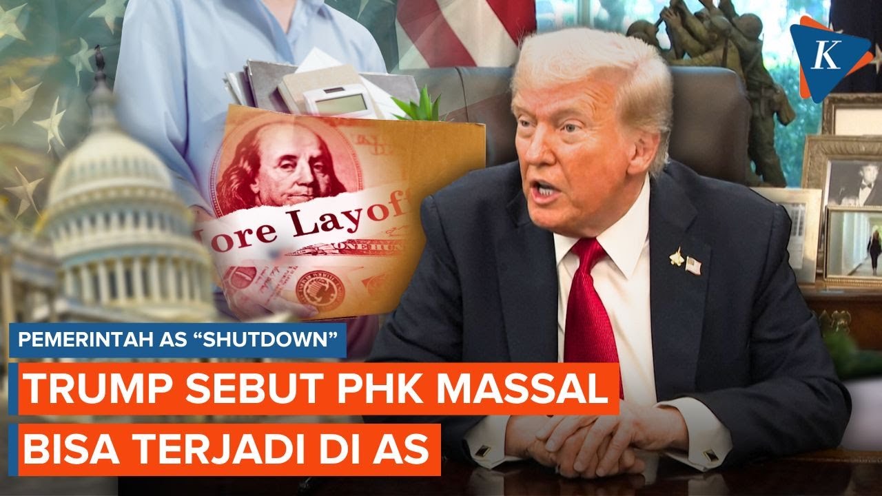 Youtube Thumnail image of : Trump Buka Suara soal Potensi PHK Massal Imbas Pemerintahan AS Shutdown