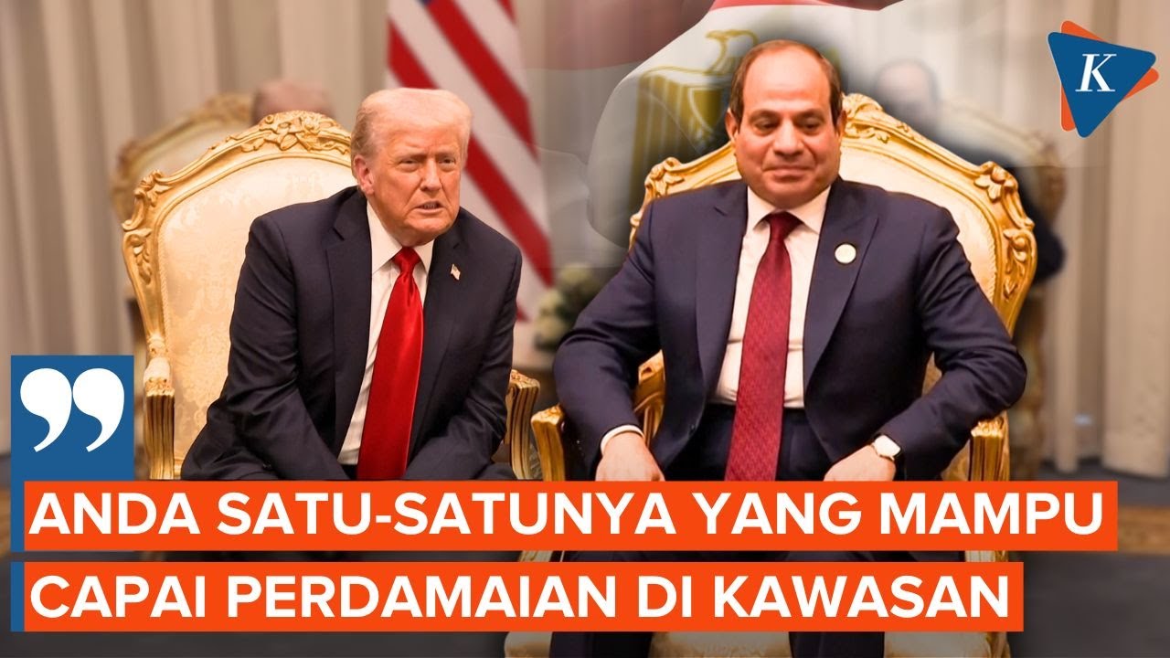 Youtube Thumnail image of : Puji Trump, Presiden Mesir: Anda Satu-satunya Orang yang Mampu Damaikan Kawasan