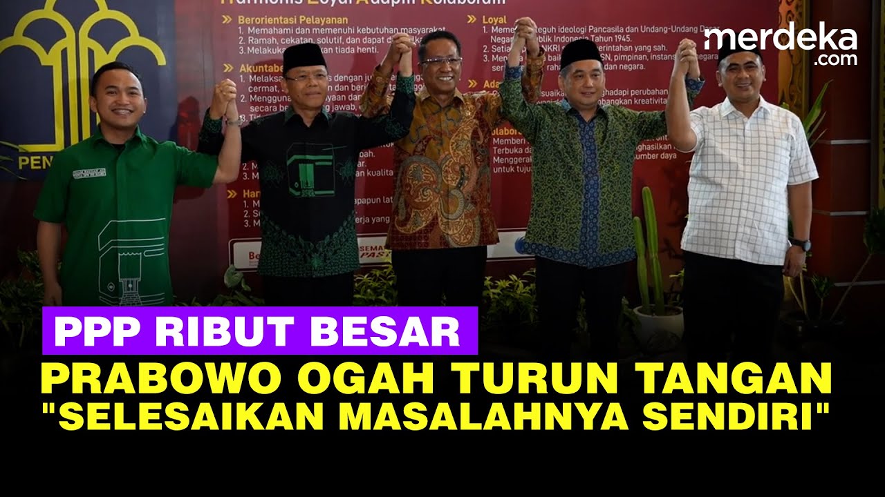 Youtube Thumnail image of : Menkum Ungkap Prabowo Respons Ribut-Ribut PPP: Selesaikan Masalahnya Sendiri!