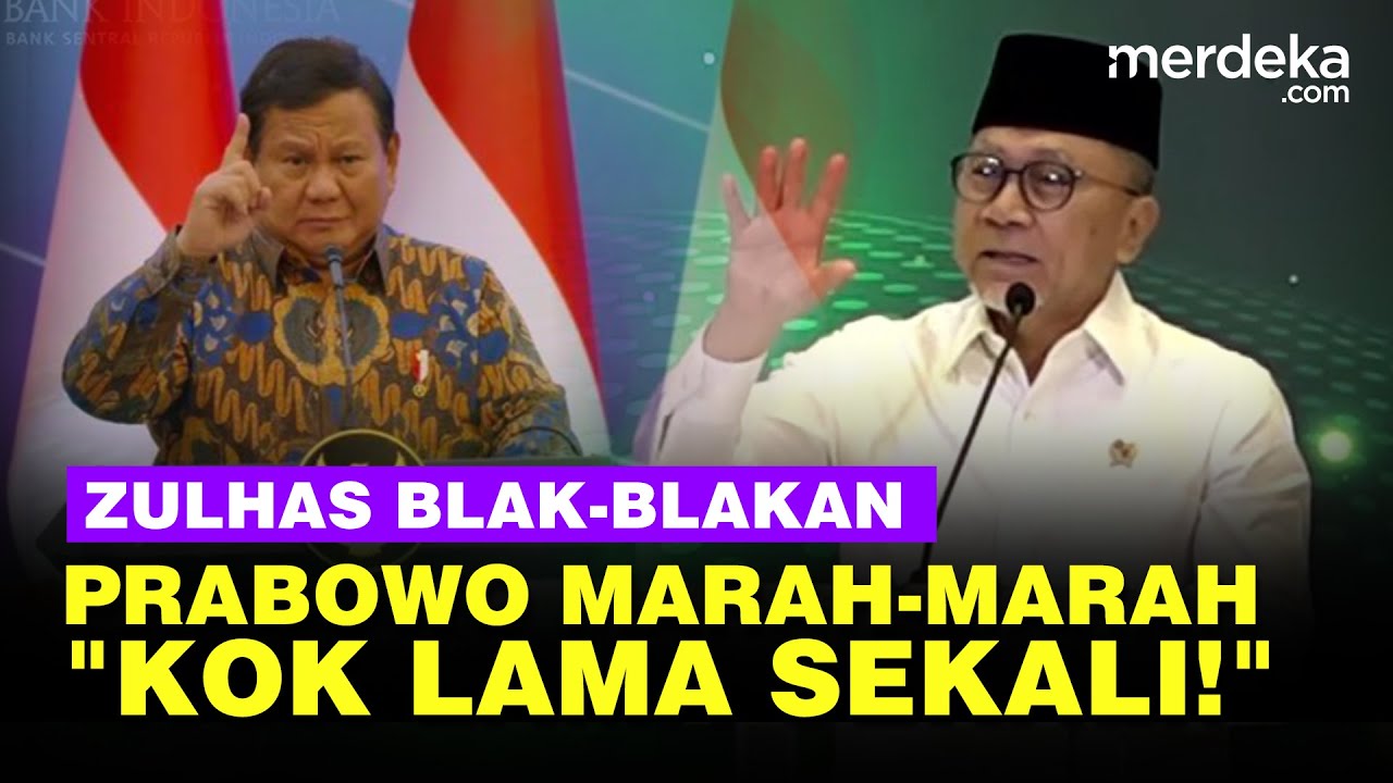 Youtube Thumnail image of : Curhat Zulhas, Prabowo Ngomel dan Marah Gara-Gara Aturan Pinjam Uang di Koperasi Rumit: Lama Sekali!
