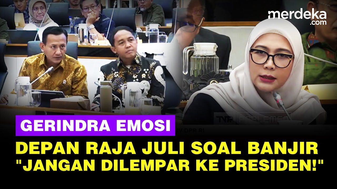 Youtube Thumnail image of : Gerindra Skakmat Raja Juli Usai Banjir Sumatera: Bola Panasnya Jangan Dilempar ke Presiden!