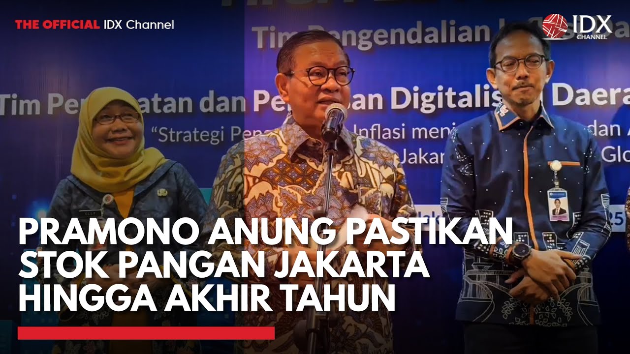 Youtube Thumnail image of : Pramono Anung Pastikan Stok Pangan Jakarta Hingga Akhir Tahun | IDXC UPDATE