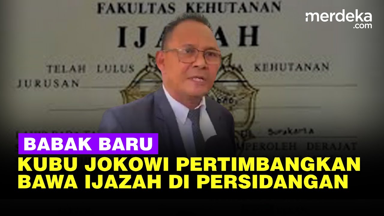Youtube Thumnail image of : Babak Baru Kubu Jokowi Pertimbangkan Hadirkan Ijazah di Persidangan Citizen Lawsuit di Solo