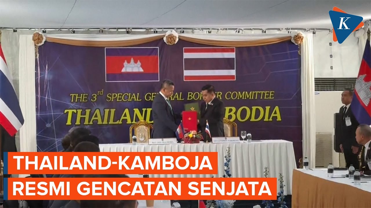 Youtube Thumnail image of : Thailand-Kamboja Sepakat Gencatan Senjata, Akhiri Pertempuran di Perbatasan