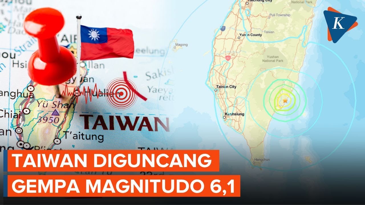 Youtube Thumnail image of : Taiwan Diguncang Gempa Kuat, Getaran Terasa Hingga Taipei