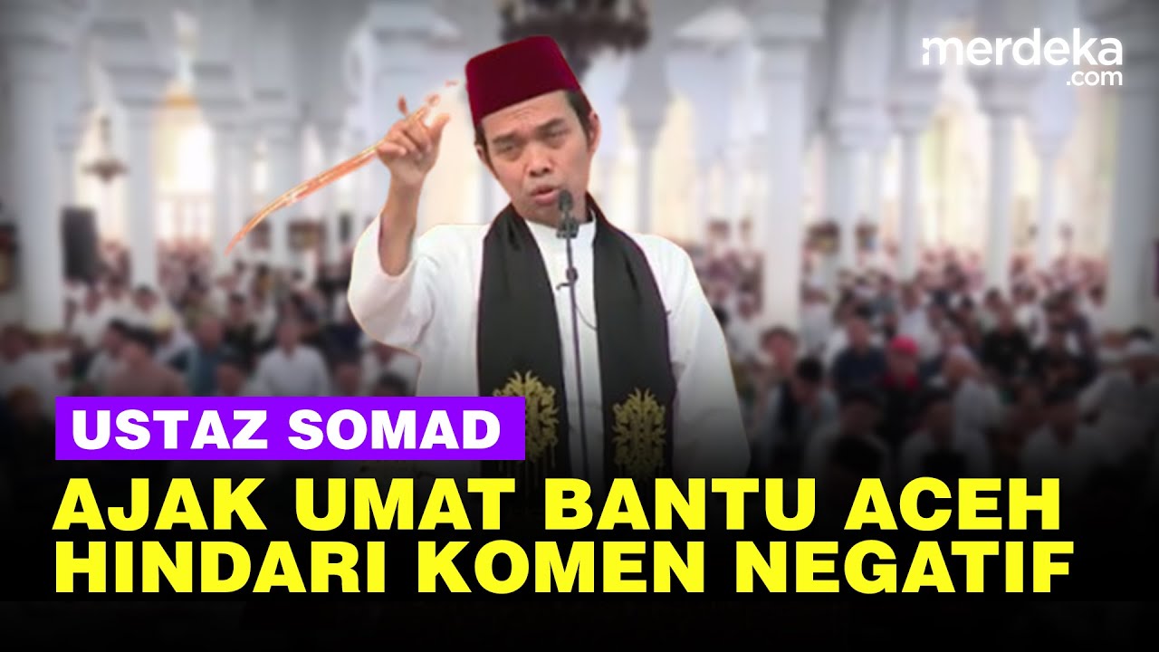 Youtube Thumnail image of : Pesan Sejuk UAS di Aceh, Ajak Umat Datang Menolong & Hindari Komen Negatif di Bencana