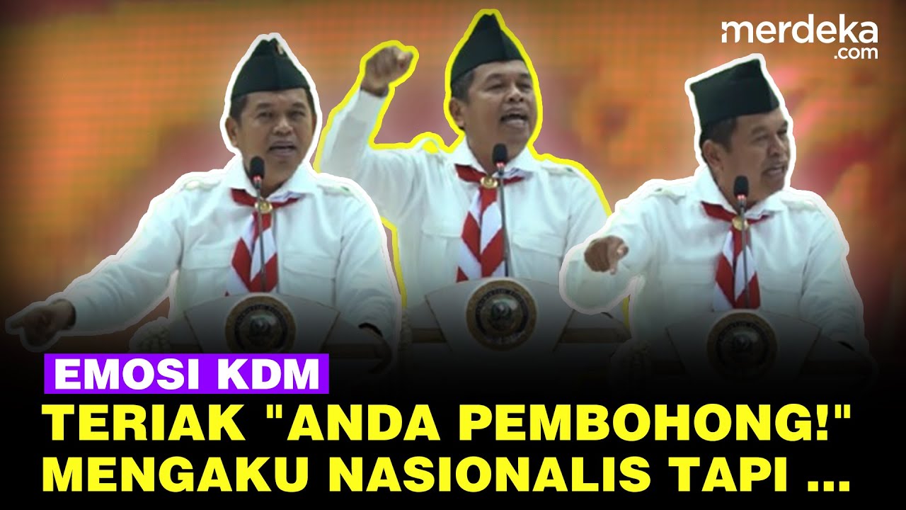 Youtube Thumnail image of : Emosi Menggebu-gebu Dedi Mulyadi: Anda Pembohong! Ngaku Nasionalis Tapi Biarkan ...