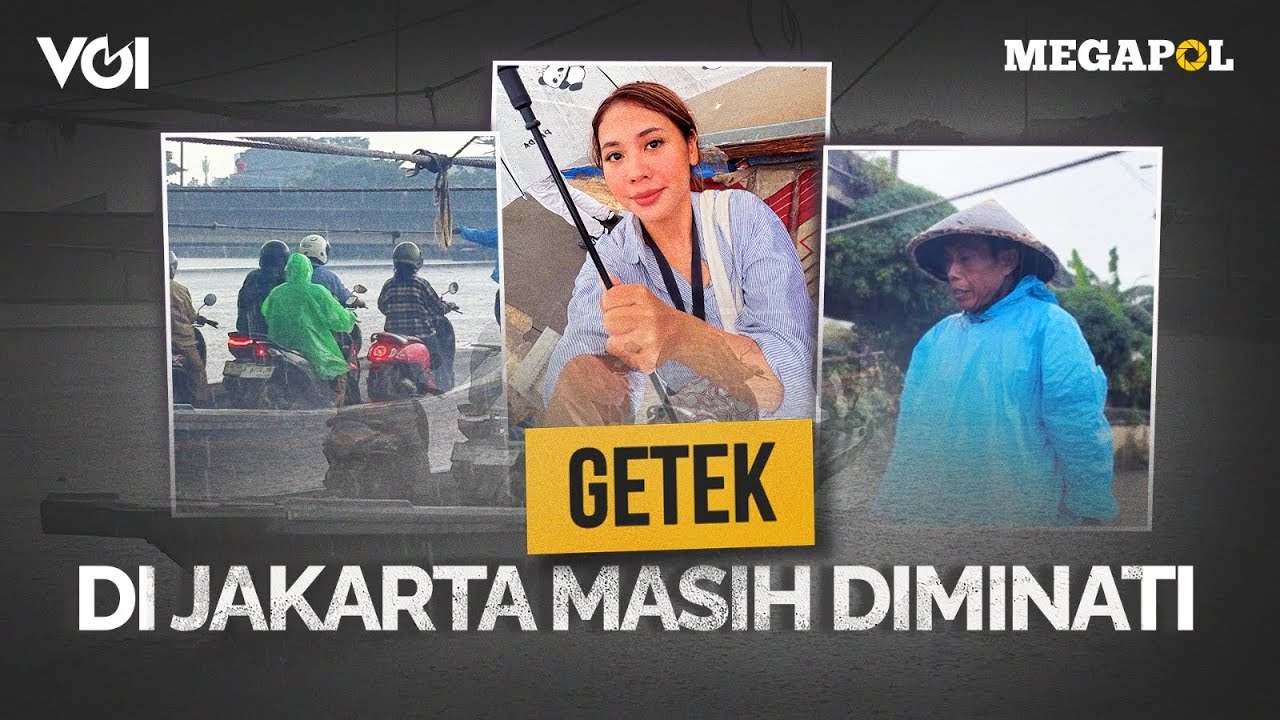 Youtube Thumnail image of : Hujan Deras Tetap Jalan: Getek Jakarta yang Nggak Pernah Berhenti #megapol