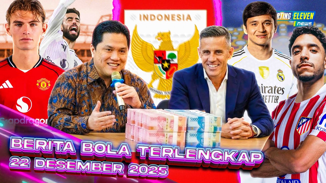 Youtube Thumnail image of : BONGKAR Gaji Herdman di Timnas 🤑 Bruno CEDERA, MU GAET Paz 😱 Madrid TEBUS Marmoush & Khusanov 😱