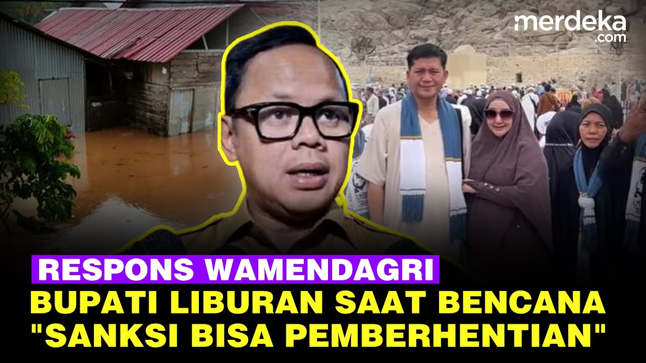 Youtube Thumnail image of : Wamendagri Blak-blakan Perintah Prabowo Copot Bupati Liburan Saat Bencana: Bisa Pemberhentian Tetap