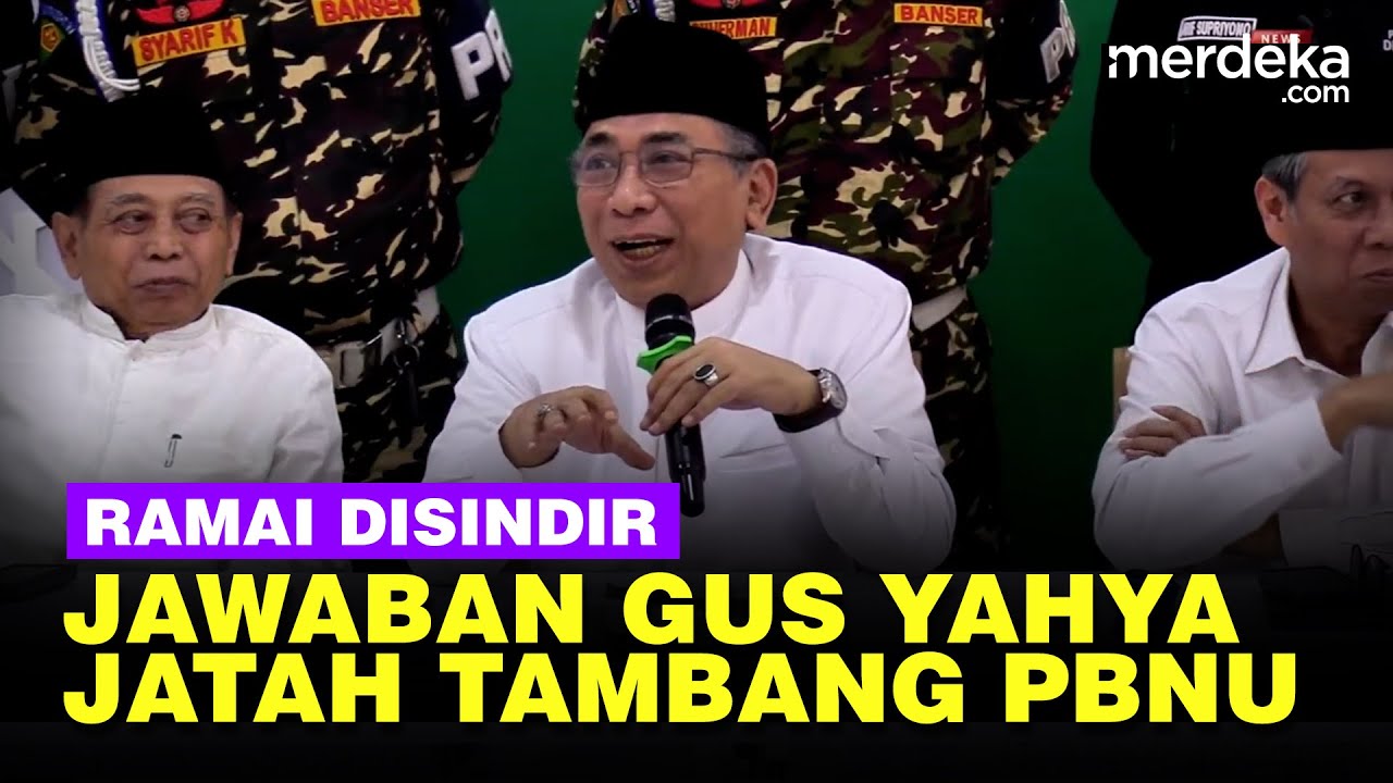 Youtube Thumnail image of : Respons Gus Yahya Ramai Disindir Jatah Tambang PBNU & Kena Roasting di Haul Gus Dur