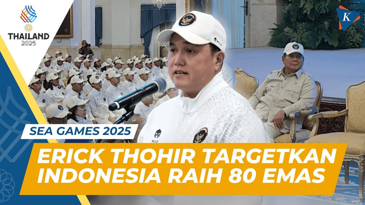 Youtube Thumnail image of : Erick Thohir Targetkan Indonesia Masuk 3 Besar SEA Games 2025, Raih 80 Emas