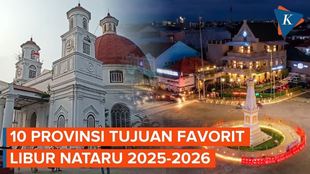Youtube Thumnail image of : 10 Provinsi di Indonesia Tujuan Favorit Libur Nataru 2025/2026