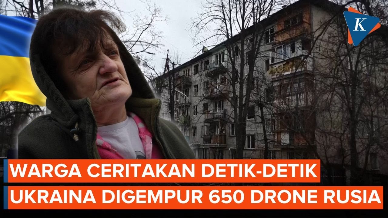 Youtube Thumnail image of : Warga Ukraina Ceritakan Detik-detik Serangan 650 Drone dan 3 Lusin Rudal Rusia