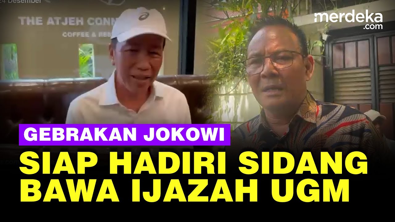 Youtube Thumnail image of : Gebrakan Jokowi Siap Hadiri Sidang Gugatan Citizen Lawsuit Bawa Ijazah UGM, Jika...