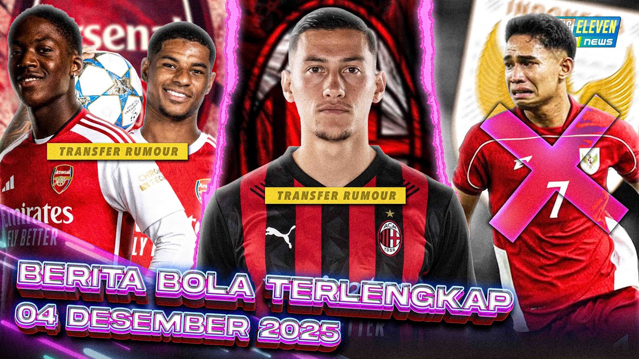 Youtube Thumnail image of : Allegri Paksa Milan ANGKUT Idzes 😱 Arsenal BORONG Rashford & Mainoo 😨 Lino BATAL Gabung Timnas 🤔
