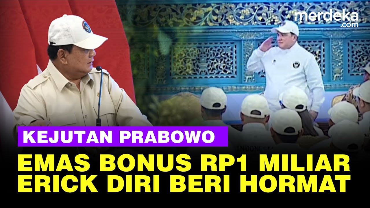 Youtube Thumnail image of : Kejutan Prabowo Bikin Menpora Erick Berdiri Hormat, Mau Atlet Sea Games Raih Emas Dikasih Rp1 M