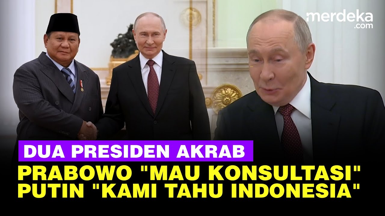 Youtube Thumnail image of : Momen Prabowo Blak-blakan Alasan Bertemu, Putin: Kami Tahu Indonesia, Kami Siap Bantu