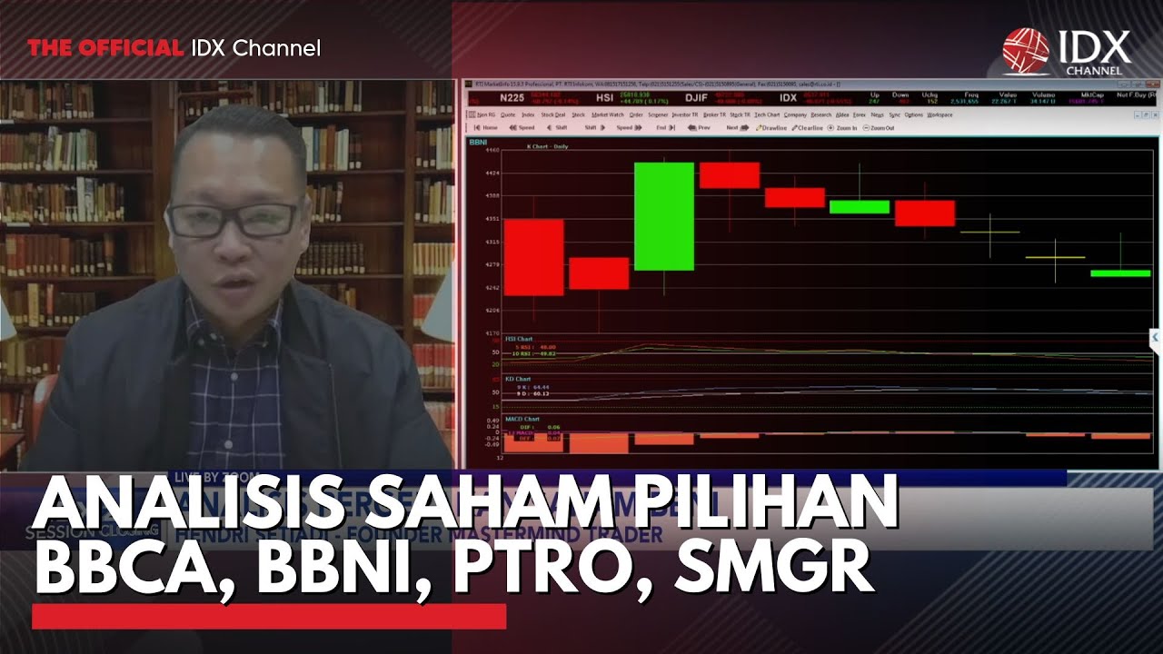 Youtube Thumnail image of : Analisis Saham Pilihan BBCA, BBNI, PTRO, SMGR | 2ND SESSION CLOSING
