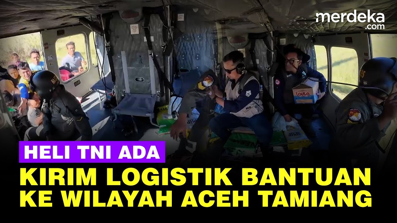 Youtube Thumnail image of : Helikopter TNI AD Kirim Logistik ke Wilayah Aceh Timur, Aceh Tamiang, dan Aceh Utara