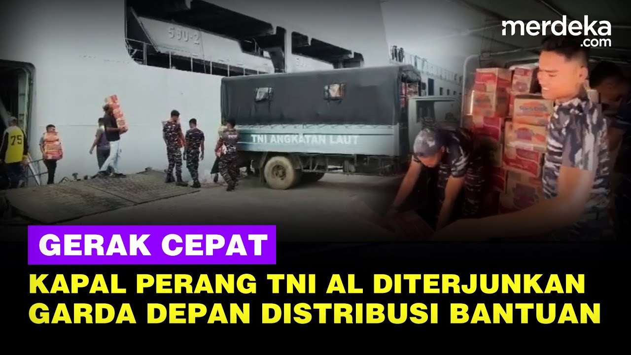 Youtube Thumnail image of : TNI AL Terjunkan Kapal Perang di Aceh, Percepat Distribusi Bantuan ke Korban Bencana