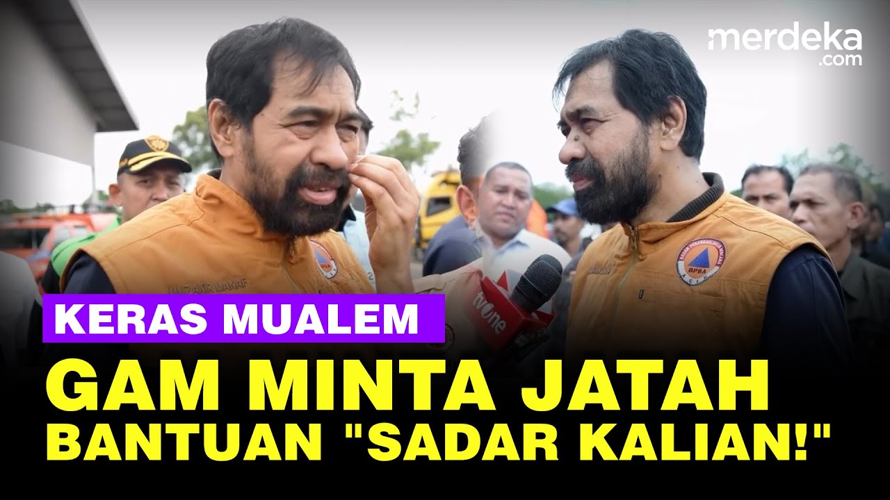 Youtube Thumnail image of : Emosi Gubernur Mualem, GAM Minta Jatah Bantuan: Sadarlah Kalian!