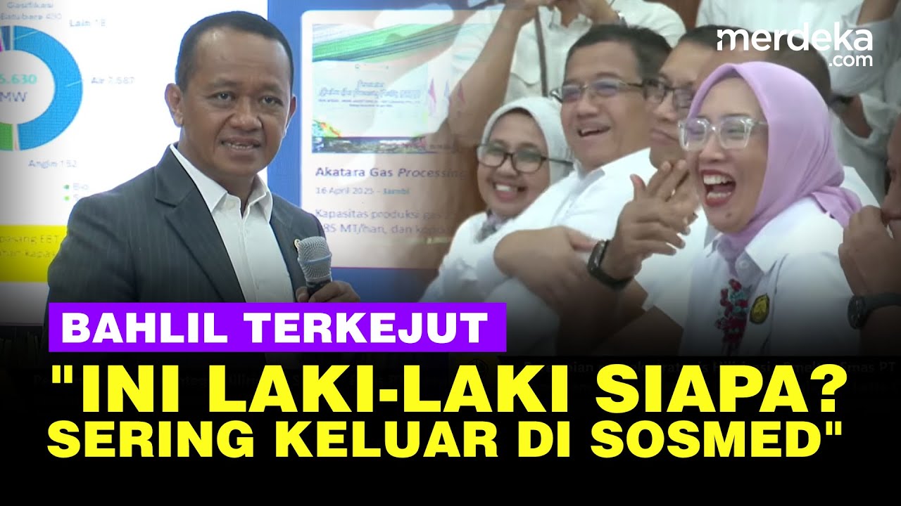 Youtube Thumnail image of : Momen Bahlil Terkejut Lihat Foto Dirinya, Satu Ruangan Tertawa: ini Siapa Sering Keluar di Sosmed