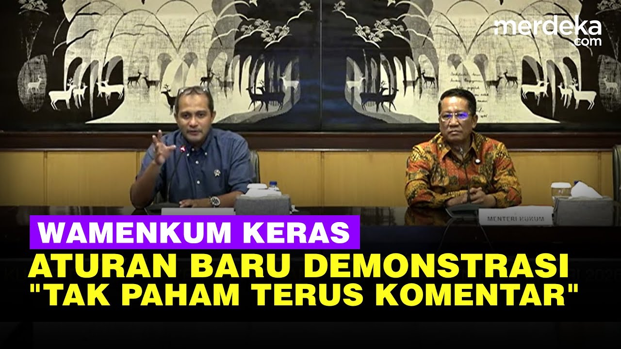 Youtube Thumnail image of : Keras! Wamenkum Soal Heboh Aturan Baru Demo Harus Lapor Polisi: Tak Paham Terus Komentar, Bahaya!