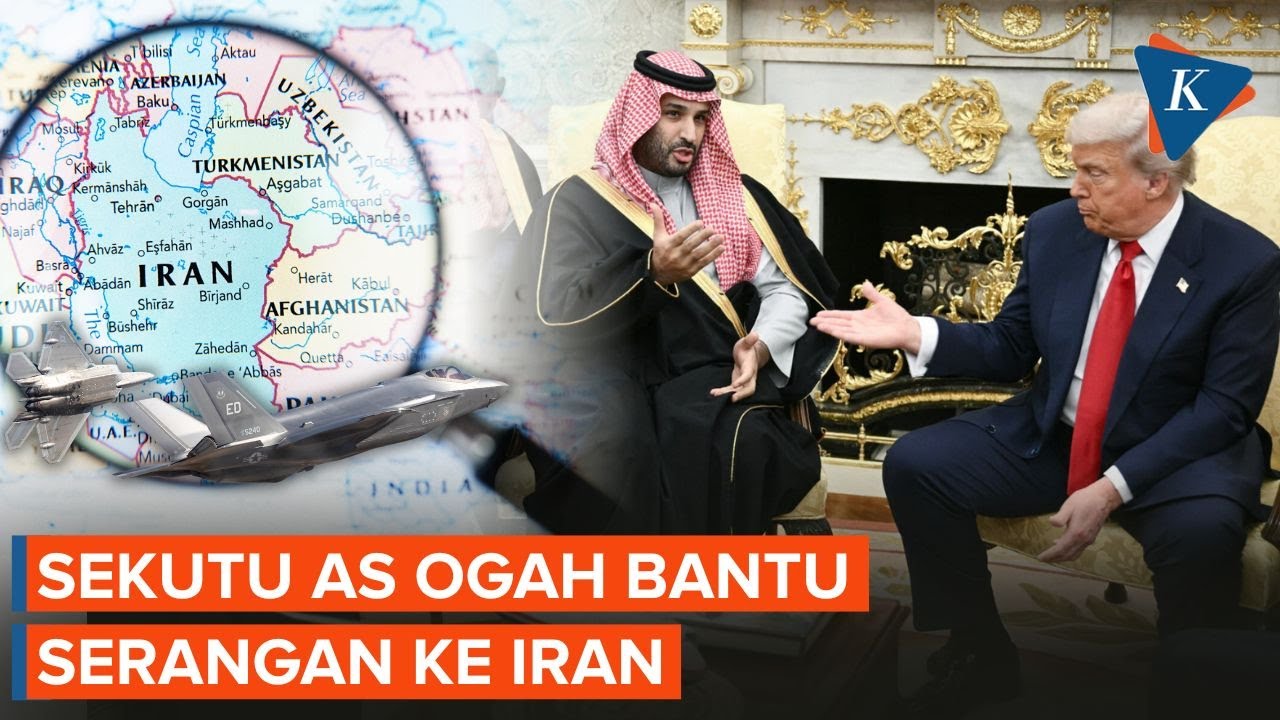 Youtube Thumnail image of : Sekutu AS di Timur Tengah Kompak Tolak Bantu Trump Serang Iran